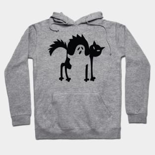 Halloween ghost cat Hoodie